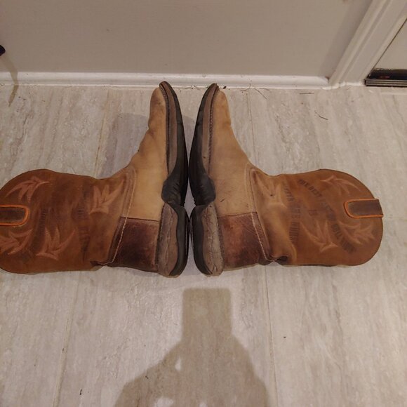 Brothers and Sons Mens Skull Western Boot Broad Square Toe size 11 D - Picture 4 of 5